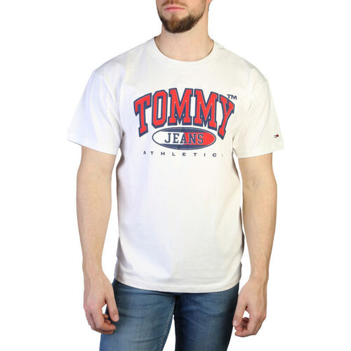 Odjeća Muškarci
 Majice kratkih rukava Tommy Hilfiger - dm0dm16407 Bijela