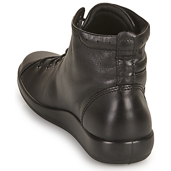 Ecco Soft 2.0 Black Feather with Black Sole Crna