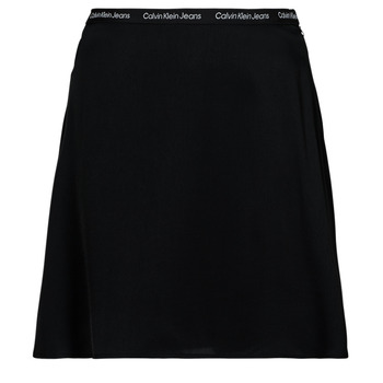 Odjeća Žene
 Suknje Calvin Klein Jeans LOGO ELASTIC SKIRT Crna