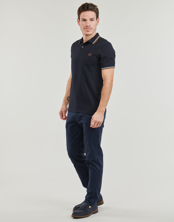 Fred Perry TWIN TIPPED FRED PERRY SHIRT Bež / Bijela
