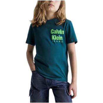 Odjeća Dječak
 Majice kratkih rukava Calvin Klein Jeans  Zelena