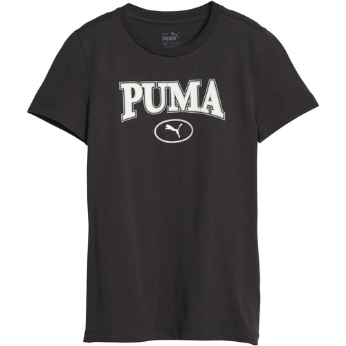 Odjeća Djevojčica Majice kratkih rukava Puma 219619 Crna