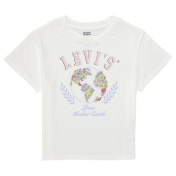 Odjeća Djevojčica Majice kratkih rukava Levi's EARTH OVERSIZED TEE Bijela