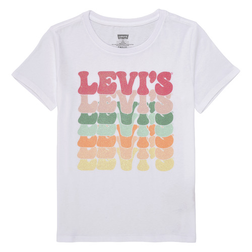 Odjeća Djevojčica Majice kratkih rukava Levi's ORGANIC RETRO LEVIS SS TEE Višebojna / Bijela