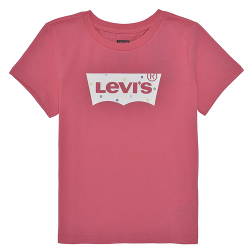 Odjeća Djevojčica Majice kratkih rukava Levi's MULTI DAISY BATWING TEE Ružičasta / Bijela