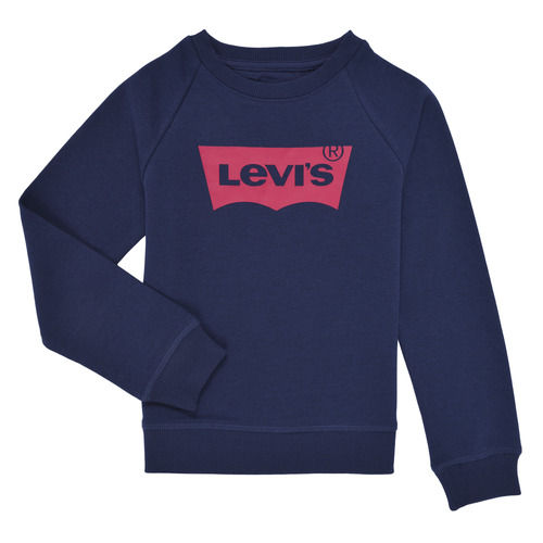 Odjeća Djevojčica Sportske majice Levi's BATWING CREWNECK SWEATSHIRT Tamno plava / Crvena