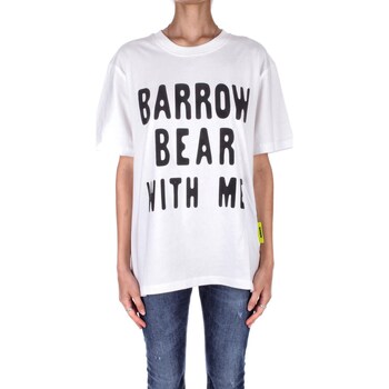 Odjeća Majice kratkih rukava Barrow F3BWUATH130 Bijela