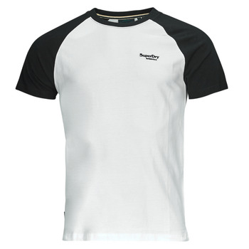Odjeća Muškarci
 Majice kratkih rukava Superdry ESSENTIAL LOGO BASEBALL TSHIRT Bijela / Crna