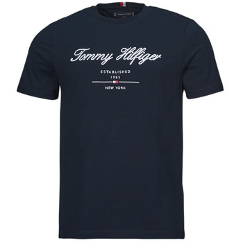 Odjeća Muškarci
 Majice kratkih rukava Tommy Hilfiger SCRIPT LOGO TEE Tamno plava