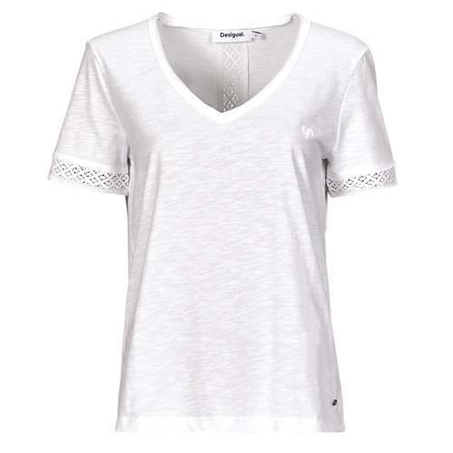 Odjeća Žene
 Majice kratkih rukava Desigual TS_DAMASCO Bijela