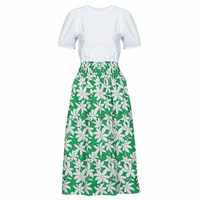 Odjeća Žene
 Duge haljine Desigual VEST_MARLON Bijela / Zelena