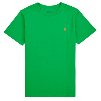 Odjeća Djeca Majice kratkih rukava Polo Ralph Lauren SS CN-TOPS-T-SHIRT Zelena / Zelená