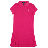 Odjeća Djevojčica Kratke haljine Polo Ralph Lauren SSPLTPOLODRS-DRESSES-DAY DRESS Ružičasta