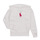 Odjeća Djevojčica Sportske majice Polo Ralph Lauren BIG PP PO HD-KNIT SHIRTS-SWEATSHIRT Bijela