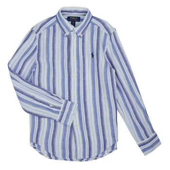 Odjeća Dječak
 Košulje dugih rukava Polo Ralph Lauren  Plava / Nebesko plava / Bijela / Bijela / Plava