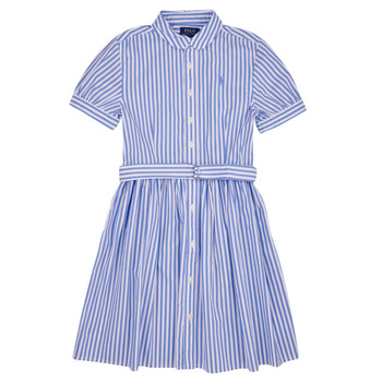 Odjeća Djevojčica Kratke haljine Polo Ralph Lauren FAHARLIDRSS-DRESSES-DAY DRESS Plava / Bijela / Cabana / Plava / Bijela