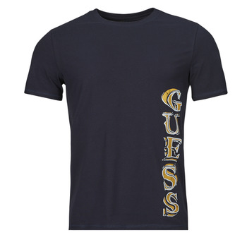 Odjeća Muškarci
 Majice kratkih rukava Guess SS CN VERTICAL GUESS TEE Tamno plava