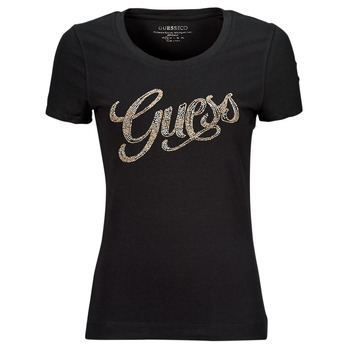Odjeća Žene
 Majice kratkih rukava Guess GUESS SCRIPT Crna