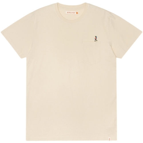 Odjeća Muškarci
 Majice / Polo majice Revolution Regular T-Shirt 1330 HIK - Off White Bijela