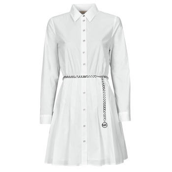 Odjeća Žene
 Kratke haljine MICHAEL Michael Kors COTTON MINI DRESS Bijela