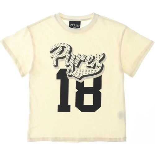 Odjeća Djevojčica Majice kratkih rukava Pyrex JGTH158 Bež