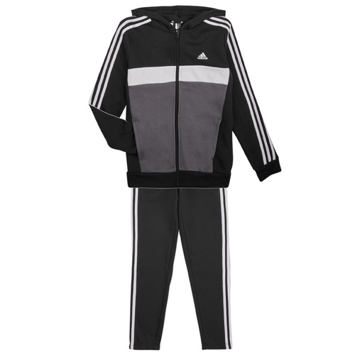 Odjeća Djeca Dvodijelne trenirke Adidas Sportswear J 3S TIB FL TS Crna / Siva