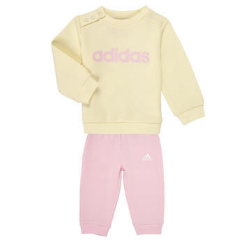 Odjeća Djevojčica Dvodijelne trenirke Adidas Sportswear I LIN FL JOG Krem boja / Ružičasta