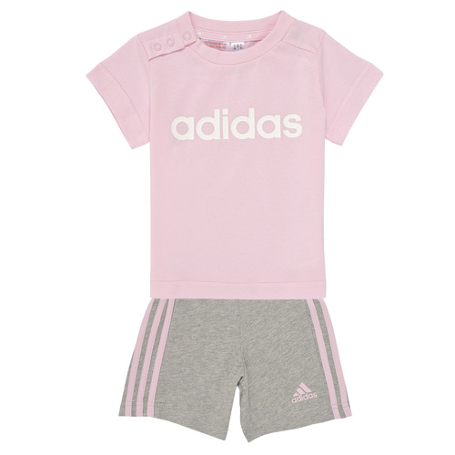 Odjeća Djevojčica Dvodijelne trenirke Adidas Sportswear I LIN CO T SET Ružičasta / Siva