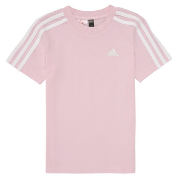 Odjeća Djevojčica Majice kratkih rukava Adidas Sportswear LK 3S CO TEE Ružičasta / Bijela