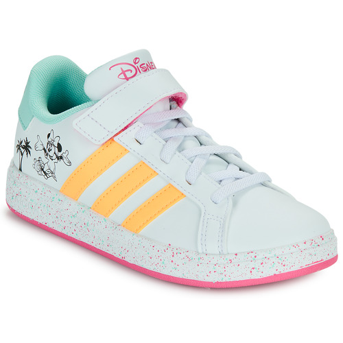 Obuća Djevojčica Niske tenisice Adidas Sportswear GRAND COURT MINNIE EL K Bijela / žuta / Ružičasta