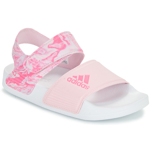 Obuća Djevojčica Sandale i polusandale Adidas Sportswear ADILETTE SANDAL K Ružičasta / Bijela
