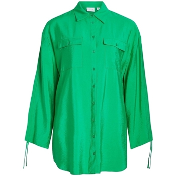 Odjeća Žene
 Topovi i bluze Vila Klaria Oversize Shirt L/S - Bright Green Zelena