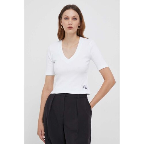 Odjeća Žene
 Majice / Polo majice Calvin Klein Jeans J20J222379 Bijela