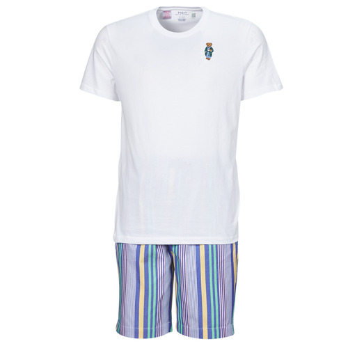 Odjeća Muškarci
 Pidžame i spavaćice Polo Ralph Lauren S / S PJ SET-SLEEP-SET Bijela / Višebojna