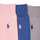 Modni dodaci Čarape Polo Ralph Lauren 84023PK-MERC 3PK-CREW SOCK-3 PACK Siva / Ružičasta