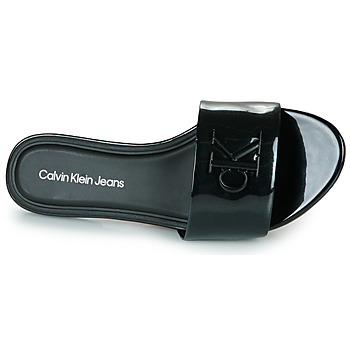 Calvin Klein Jeans FLAT SANDAL SLIDE MG MET Crna