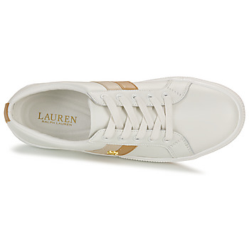 Lauren Ralph Lauren JANSON II-SNEAKERS-LOW TOP LACE Bijela / Camel / Bež