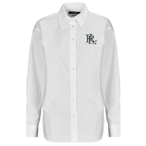 Odjeća Žene
 Košulje i bluze Lauren Ralph Lauren KOTTA-LONG SLEEVE-BUTTON FRONT SHIRT Bijela