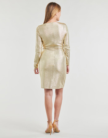 Lauren Ralph Lauren CINLAIT-LONG SLEEVE-COCKTAIL DRESS Gold