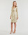 Odjeća Žene
 Kratke haljine Lauren Ralph Lauren CINLAIT-LONG SLEEVE-COCKTAIL DRESS Gold