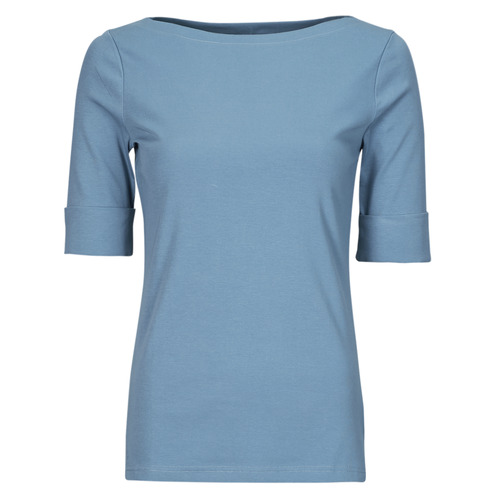 Odjeća Žene
 Majice kratkih rukava Lauren Ralph Lauren JUDY-ELBOW SLEEVE-KNIT Plava