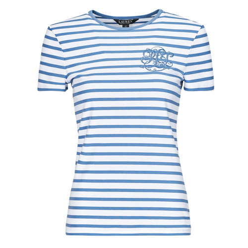 Odjeća Žene
 Majice kratkih rukava Lauren Ralph Lauren ALLI-SHORT SLEEVE-T-SHIRT Bijela / Plava