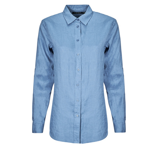 Odjeća Žene
 Košulje i bluze Lauren Ralph Lauren KARRIE-LONG SLEEVE-SHIRT Plava