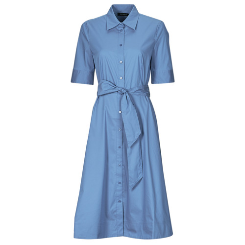Odjeća Žene
 Duge haljine Lauren Ralph Lauren FINNBARR-SHORT SLEEVE-CASUAL DRESS Plava