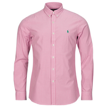 Odjeća Muškarci
 Košulje dugih rukava Polo Ralph Lauren CHEMISE AJUSTEE SLIM FIT EN POPELINE RAYE Ružičasta / Bijela / Ružičasta