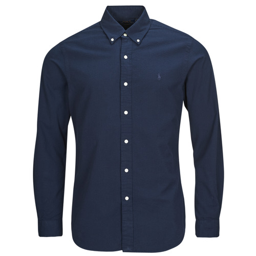Odjeća Muškarci
 Košulje dugih rukava Polo Ralph Lauren CHEMISE COUPE DROITE EN SEERSUCKER Plava