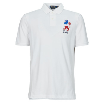 Odjeća Muškarci
 Polo majice kratkih rukava Polo Ralph Lauren POLO COUPE DROITE EN COTON BRODE Bijela / Oxford / Bijela