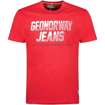 Odjeća Muškarci
 Majice kratkih rukava Geographical Norway SX1046HGNO-RED Crvena