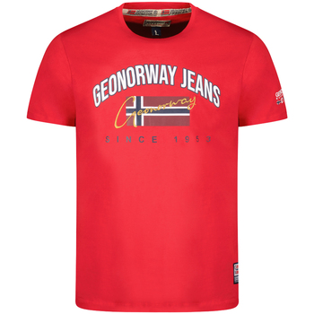 Odjeća Muškarci
 Majice kratkih rukava Geographical Norway SX1052HGNO-RED Crvena
