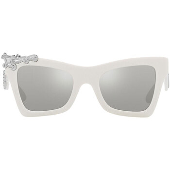 Satovi & nakit Sunčane naočale D&G Occhiali da Sole Dolce&Gabbana DG4434 33128V Bijela
